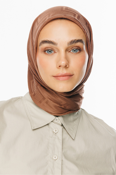 Mooncorn Yalı Viora Pattern Silky Jacquard Scarf