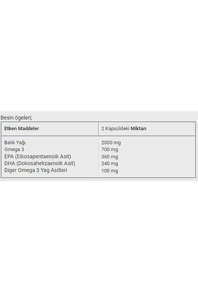 DİNAMİS Dinamis Omega 3 - 60 Soft Capsules Food Supplement