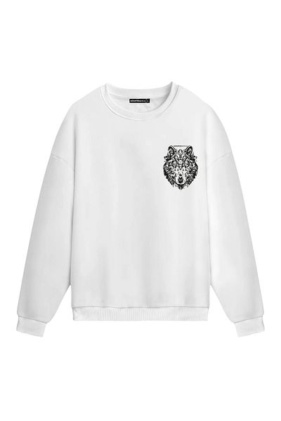 Mounte Bianca Unisex Lupo - Κανονικό φούτερ