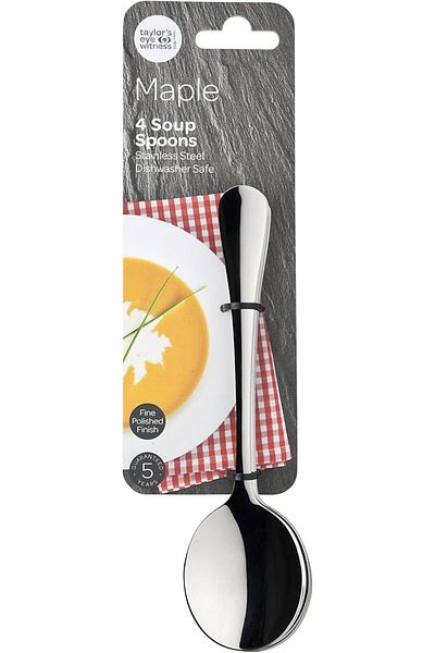 Taylor’s Eye Witness TEW 4PCS STAINLESS STEEL SOUP SPOONS