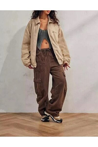 september island Oversize Cream Colored Corduroy Coat