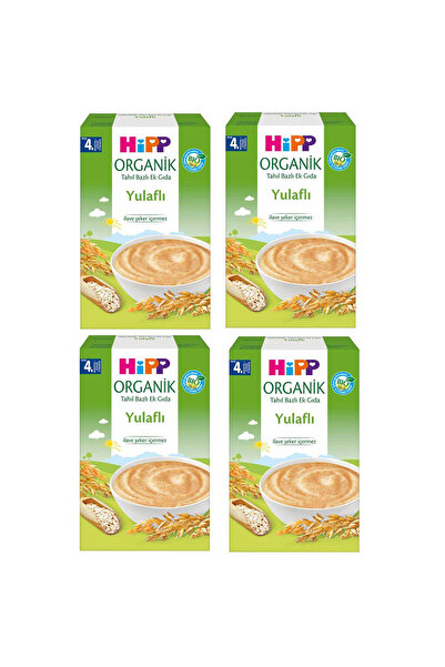 Hipp Organik Yulaflı Tahil Bazlı 4+ Ay Kaşık Maması 200 gr 4 ADET