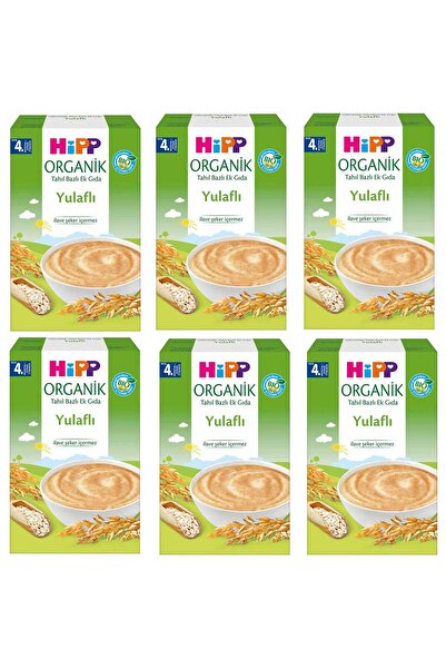 Hipp Organik Yulaflı Tahil Bazlı 4+ Ay Kaşık Maması 200 gr 6 ADET