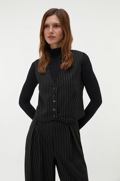 Mudo Casual Vest with Stripes