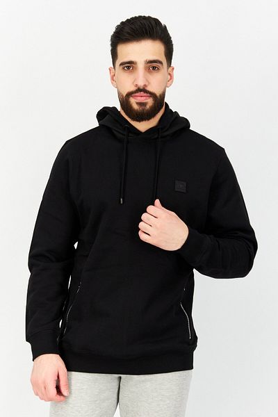 Ellesse Men Sportswear Fit Long Sleeve Training Hoodies, Black