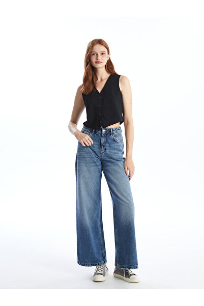 LC Waikiki Lcwk V-Neck Striped Women's Classic Vest