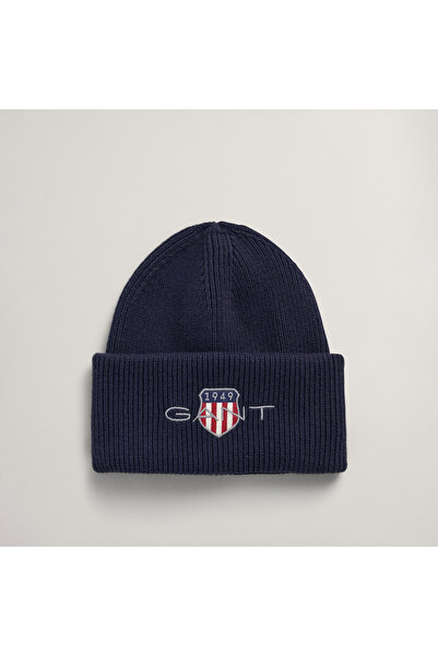 Gant Unisex Lacivert Logolu Bere