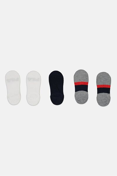 Fila Kids Boy 5 Pair Invisible Socks, Grey
