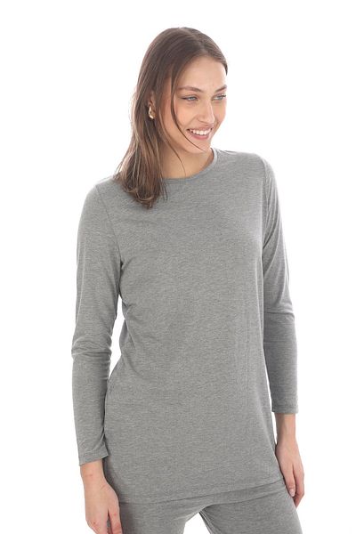 penyebizden Women's Viscose Full Lycra Tunic-Grey Melange