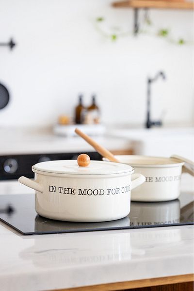 MİEN Mood Series 22 cm Enamel Pot