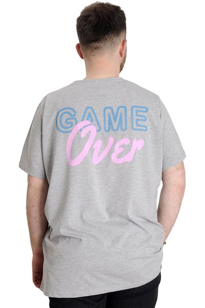 ModeXL Ανδρικό μπλουζάκι Mode Xl Large Size Game Over 23130 Grimelanj