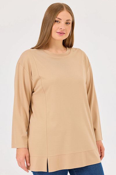 Gala-Xi Galaxi Mink Large Size Round Neck Tunic 4004