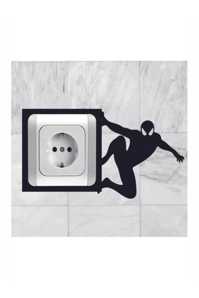 2holgun Cadru decorativ cu model Spiderman pentru priză