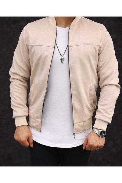 BASEL.CO Ανδρικό Suede College Jacket