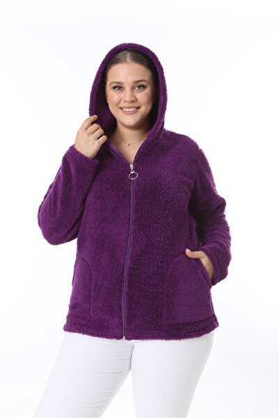 Fibula Peluş Kapüşonlu Polar