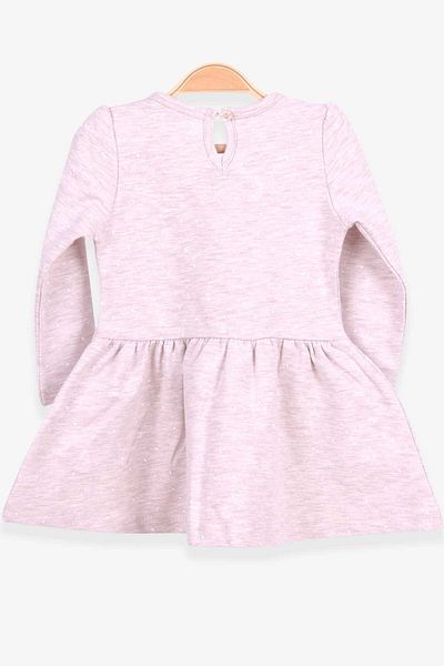 Breeze Girl's Long Sleeve Dress Baby Printed Patterned 1-4 Years, Beige Melange