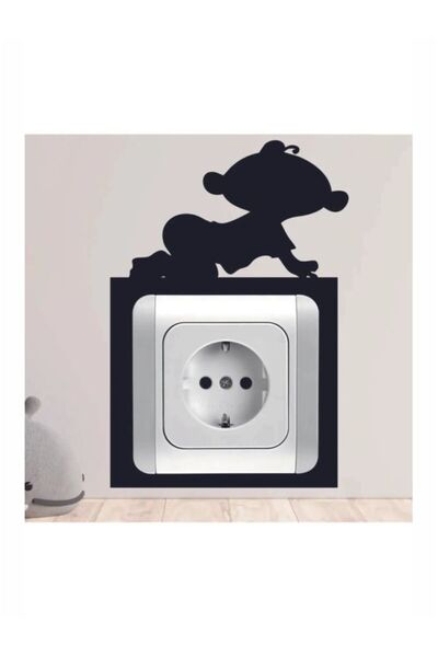 2holgun Ramă decorativă pentru priză cu figurină bebeluș