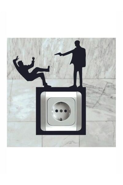 2holgun Διακοσμητικό πλαίσιο πρίζας με σχέδιο "Murder"