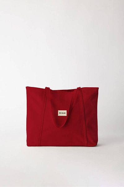 BE BLUE Red Canvas Bag