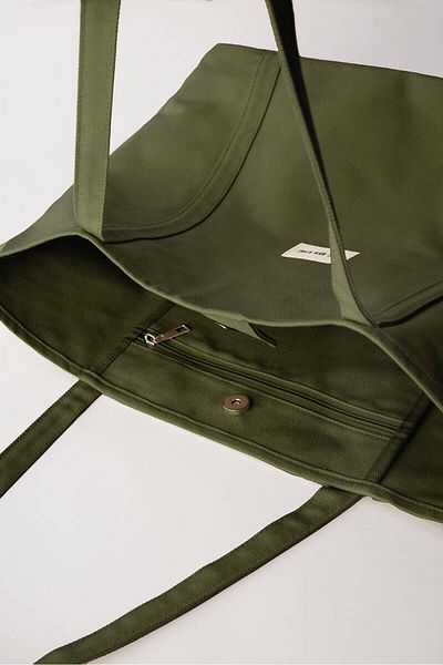 BE BLUE Khaki Canvas Bag