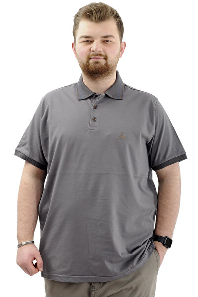 ModeXL Mode XL Великий розмір Чоловіча футболка з поло-коміром з вишитим лого...