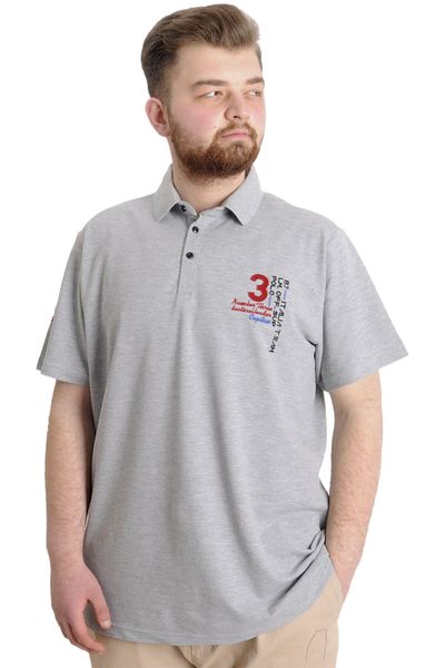 ModeXL Ανδρικό T-shirt Mode Xl Large Size Polo Captıan 23338 Grimelange