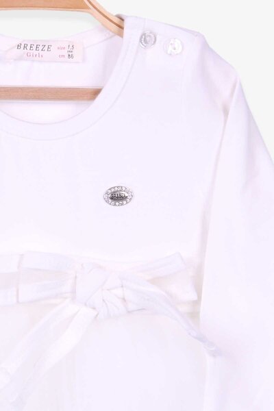 Breeze Girl's Long Sleeve Dress - Ecru 1.5-5 Years