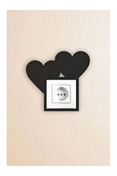 2holgun Διακοσμητικό πλαίσιο πρίζας με σχέδιο καρδιάς