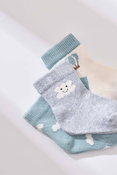 Biorganic Green Baby Girl SocKs