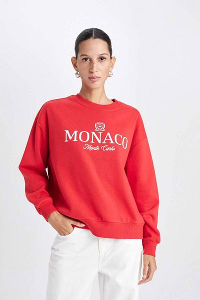 DeFacto Dámská červená mikina - model D6715ax/rd117