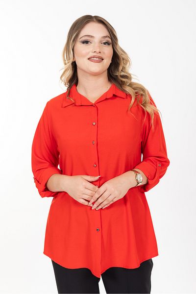 LİM Lim Large Size Printed Shirt