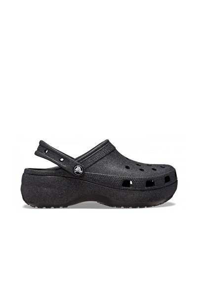 Crocs Classic Platform Glitter Clog W Kadın Terlik - Siyah