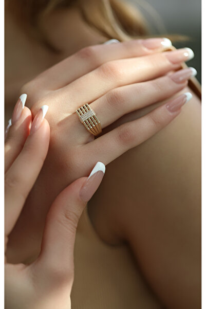 Kuyumcum 14 Ayar Altın Major Yüzük, Anneye Eşe Sevgiliye Hediye