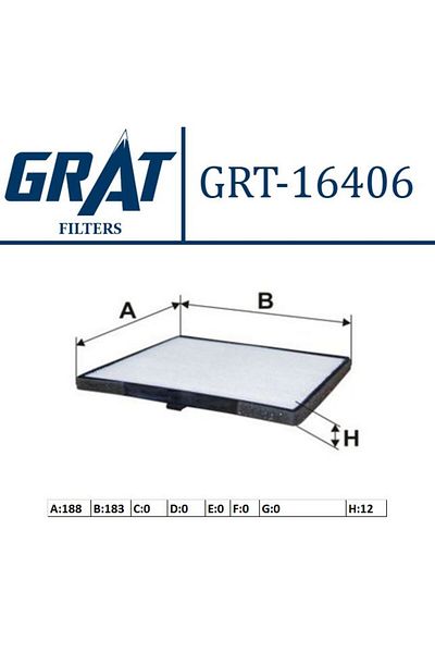 GRAT Cabin Filter - (Hyundai I10 08/11/Kia Picanto 04/10)