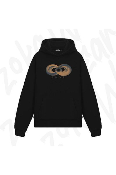 exans Dune Sandworm Infinity Design Printed Hooded Sweatshirt