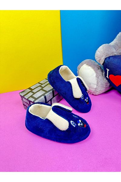 Nstil Παντόφλες Navy Blue - Μπότες νηπιαγωγείου με σχέδιο κουνελιού για κορίτσια και αγόρια 361