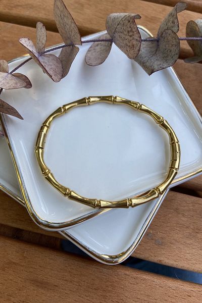 My Joyas Design Gold Steel Bone Bracelet