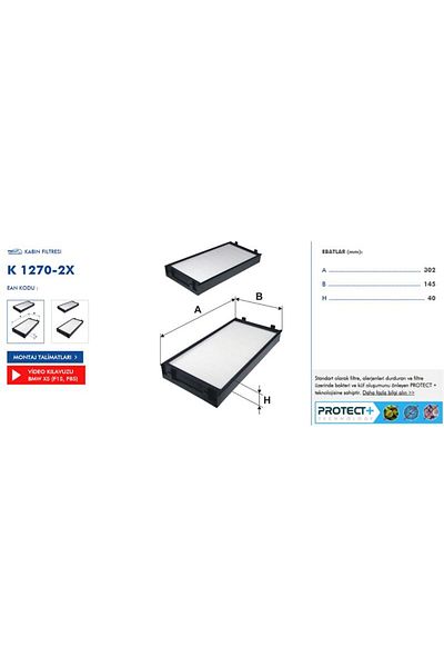 Filtron 2 Pack Cabin Filter for Bmw X5-E70 / X6-E71