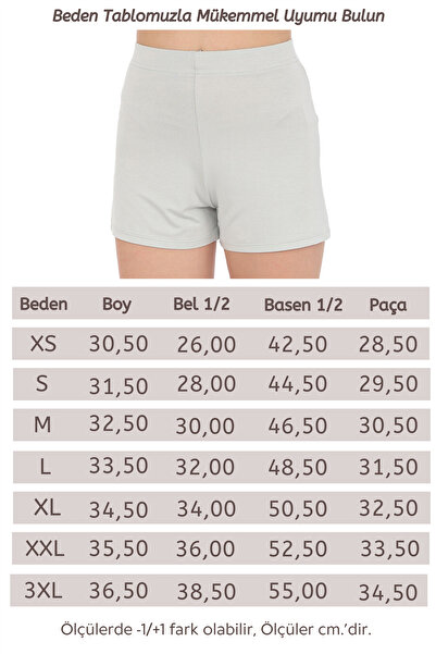 penyebizden Gray Extra Soft Viscose Shorts - Home&Beach