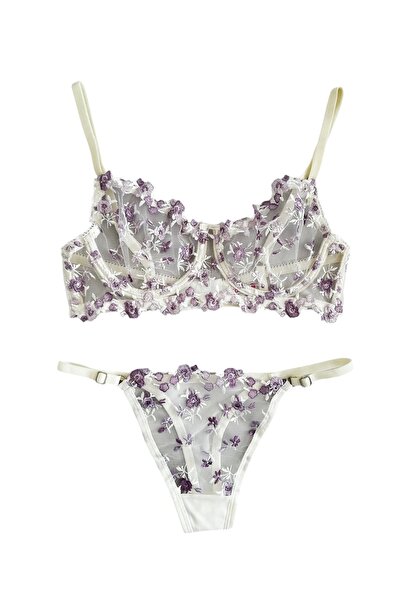 Eka Γυναικείο Σετ σουτιέν Ecru Brode 1036-A133