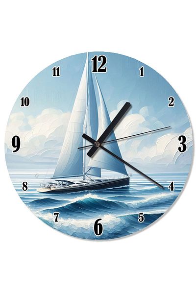 karizmart Sailing Adventure Retro Wall Clock
