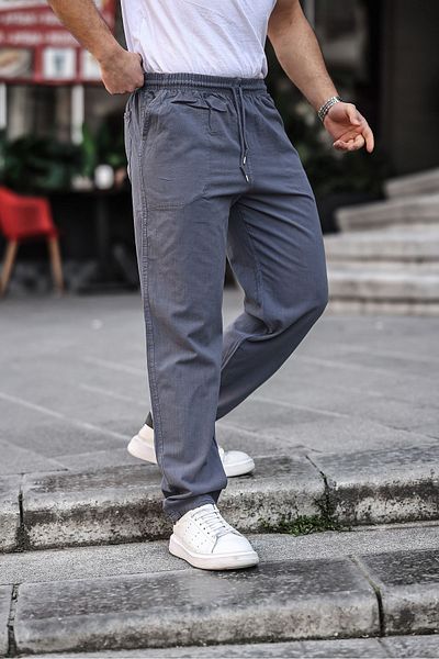 COMBINE Men's Comfortable Jogger Pants with Linen Blend