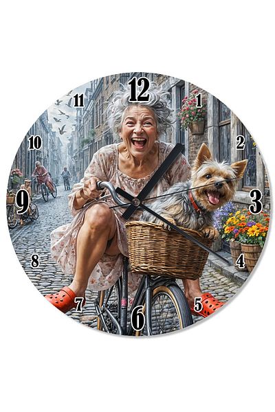 ekart Bicycle Enjoyment Shaped Wall Clock