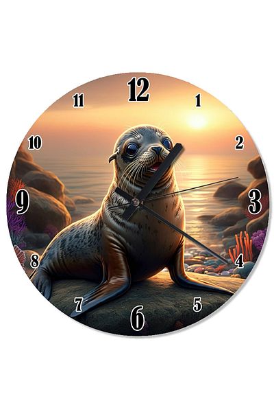 ekart Sea Lion Analog Wall Clock