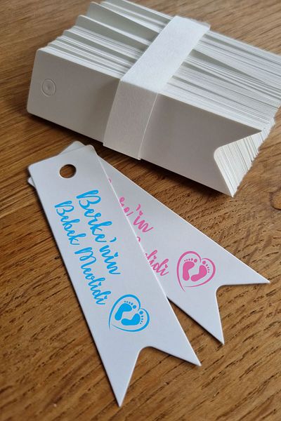Dekorden Baby Mevlit Gift Label - 100 Pieces