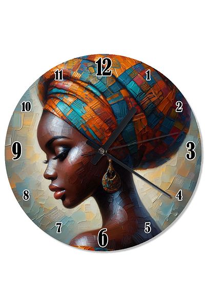 karizmart African Queen Retro Wall Clock