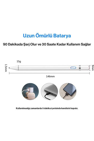Techmaster قلم رسم للكتابة الدقيقة متوافق مع جميع الأجهزة 2جيل