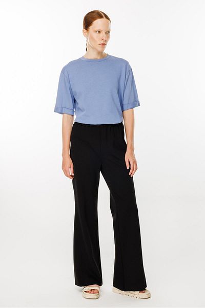 Ghisa Flared Leg Trousers Black