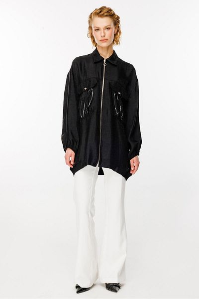 Ghisa Pocket Detailed Jacket Black