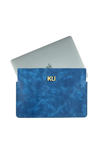 twingold İsminize Özel Macbook Kılıfı Saks Mavi 16"